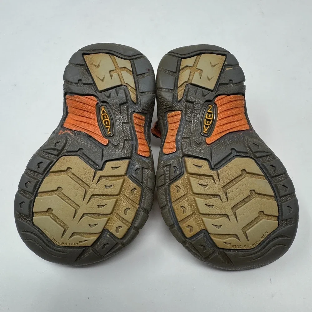 Keen Newport H2 Sandals Depths Gargoyle‎ Orange Hiking Shoes Toddler Size 3/4